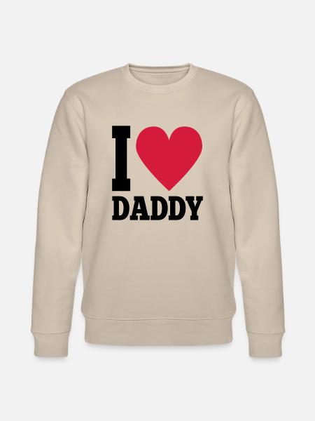 I Love Daddy - Stanley/Stella Unisex Bio-Sweatshirt CHANGER - Beige