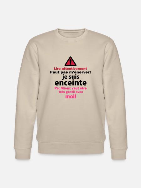 Faut pas m'énerver! - Sweat bio CHANGER Stanley/Stella Unisexe - beige