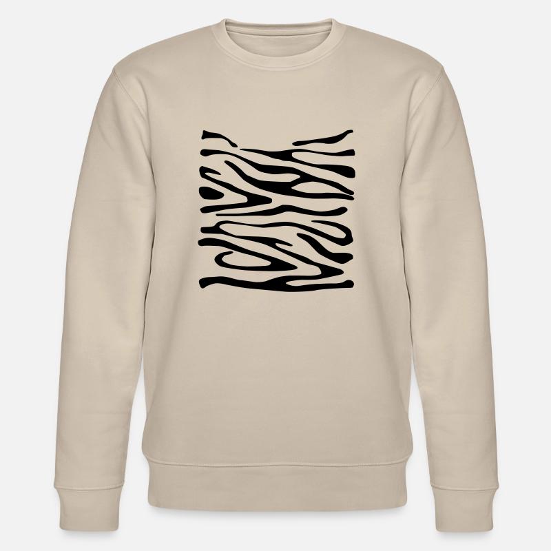 Zebra-Druck 2 - Stanley/Stella Unisex Bio-Sweatshirt CHANGER  - Beige