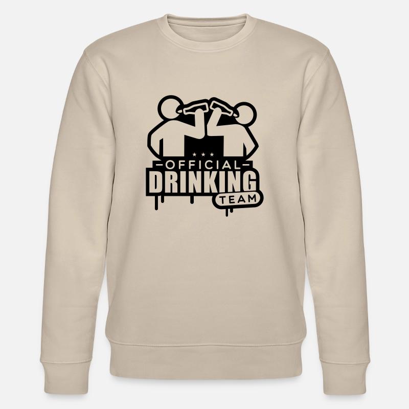 official_drinking_logo__f1 - Stanley/Stella Unisex Bio-Sweatshirt CHANGER  - Beige