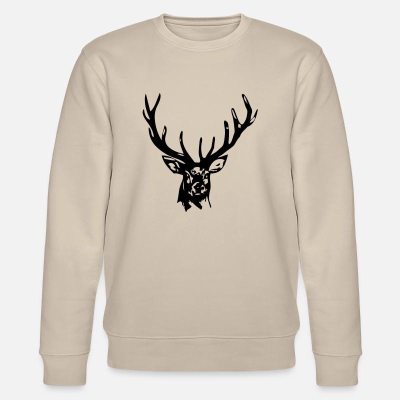 Hirsch - Deer - Stanley/Stella Unisex Bio-Sweatshirt CHANGER  - Beige