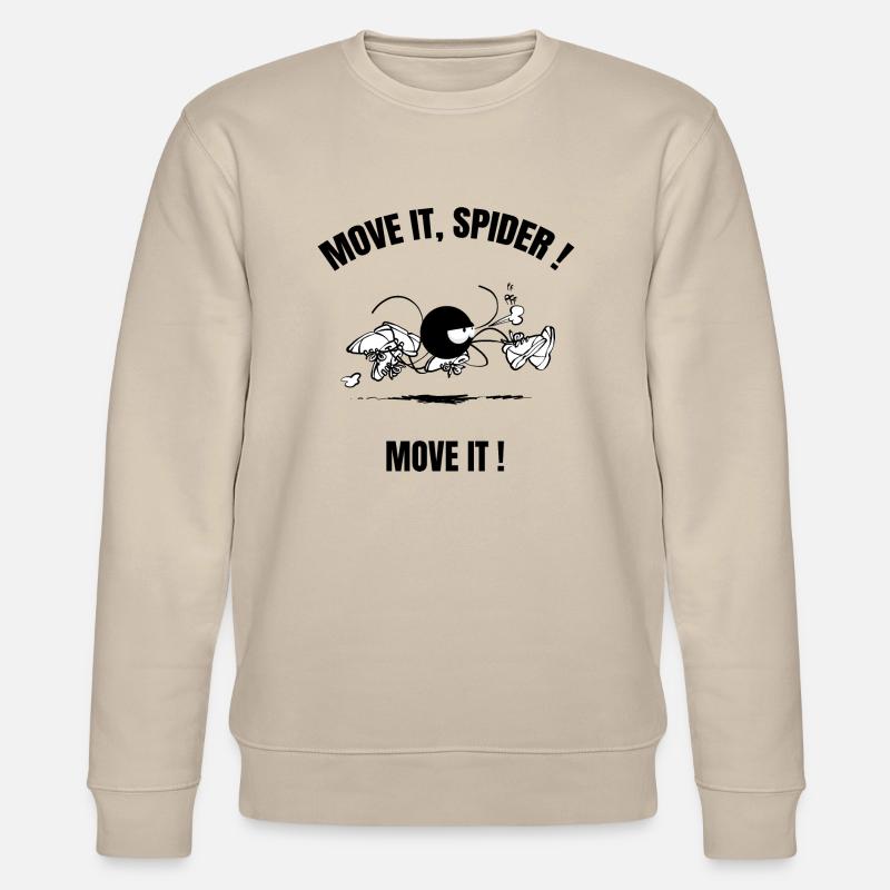 Beth the Spider - Laufen (Textversion) - Stanley/Stella Unisex Bio-Sweatshirt CHANGER  - Beige