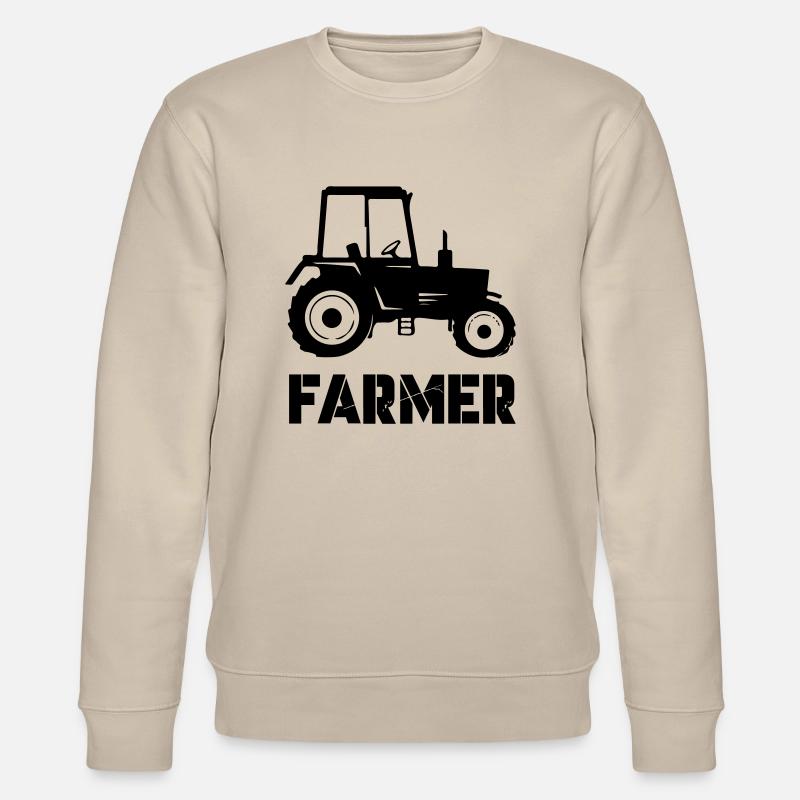 traktor farmer - Stanley/Stella Unisex Bio-Sweatshirt CHANGER  - Beige