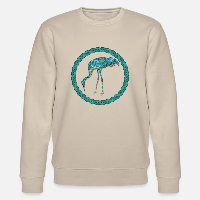 kranich e 100 - Stanley/Stella Unisex Bio-Sweatshirt CHANGER  - Beige