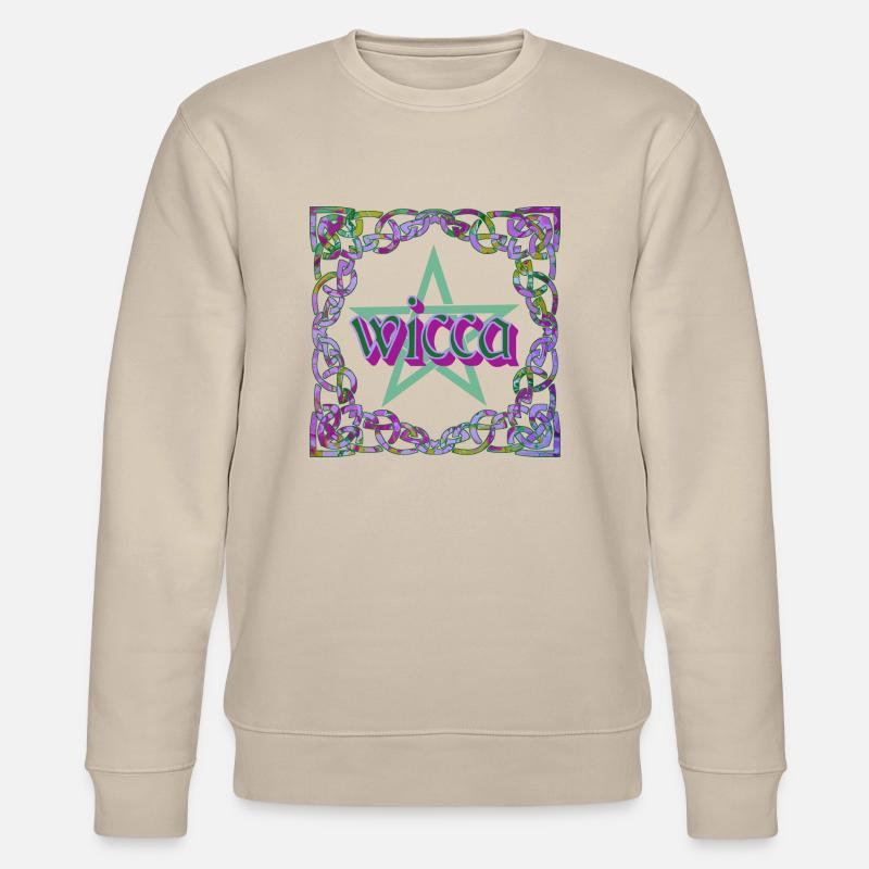 Celtic Frame Wicca E 230 - Stanley/Stella CHANGER Unisex Organic Sweatshirt - beige