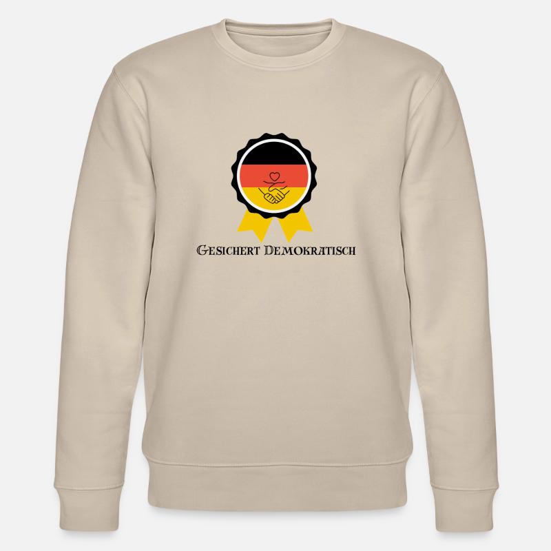 Démocrate assuré | Idée cadeau | Allemagne - Sweat bio CHANGER Stanley/Stella Unisexe - beige