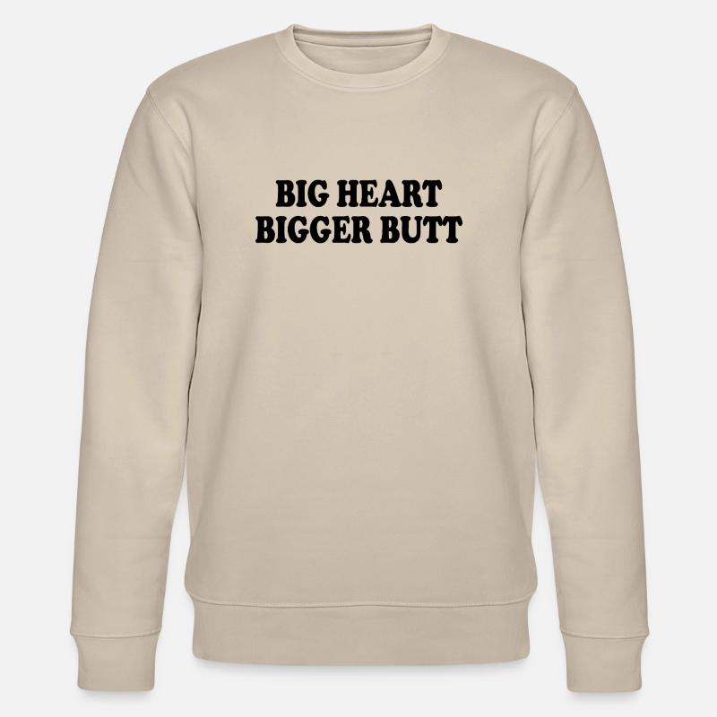 big heart bigger butt - Stanley/Stella Unisex Bio-Sweatshirt CHANGER - Beige