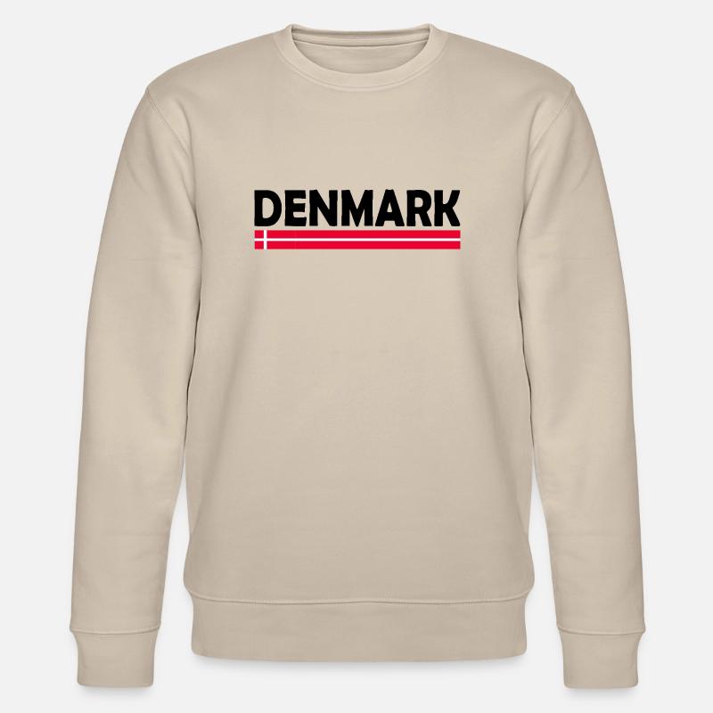 Dänemark flagge - Stanley/Stella Unisex Bio-Sweatshirt CHANGER  - Beige