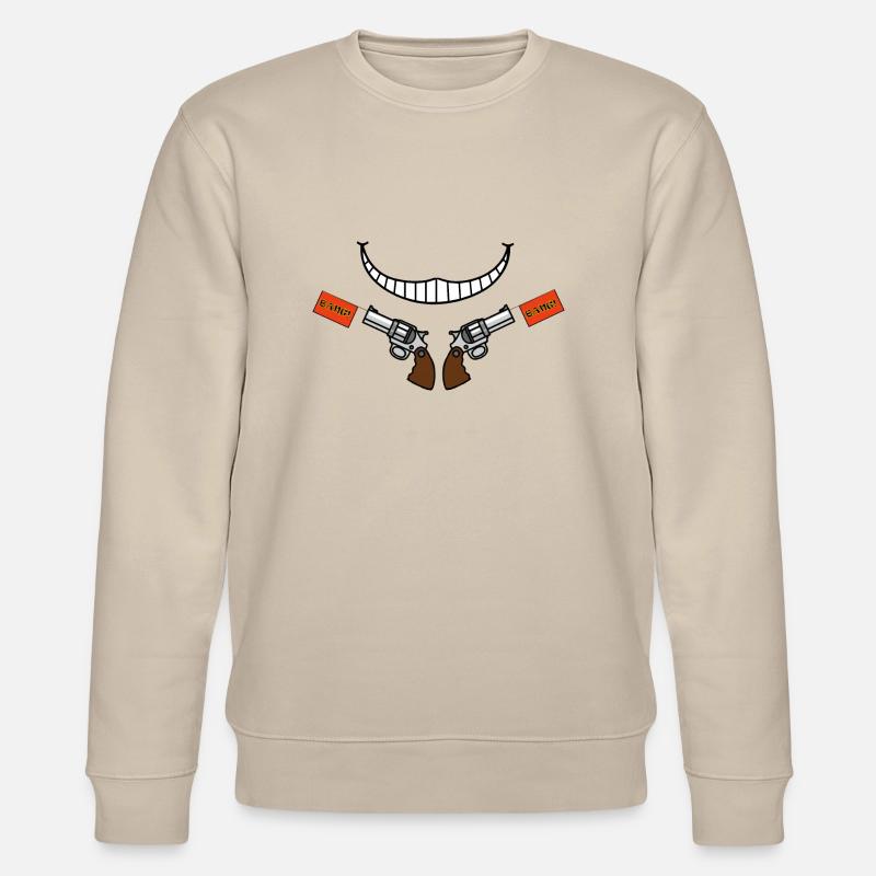 Lächeln gun - Stanley/Stella Unisex Bio-Sweatshirt CHANGER  - Beige