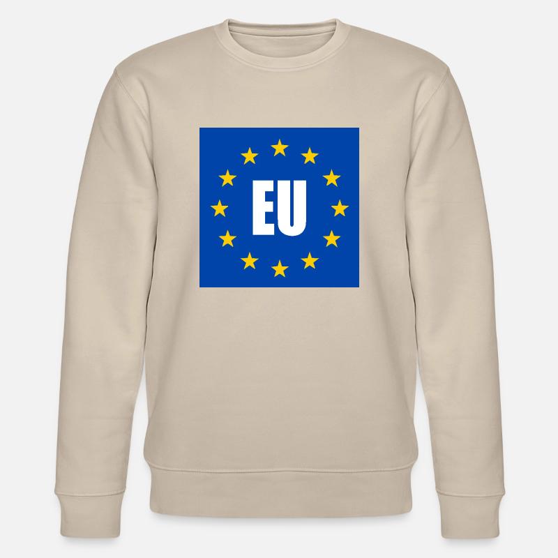 Drapeau de l’UE - Sweat bio CHANGER Stanley/Stella Unisexe - beige