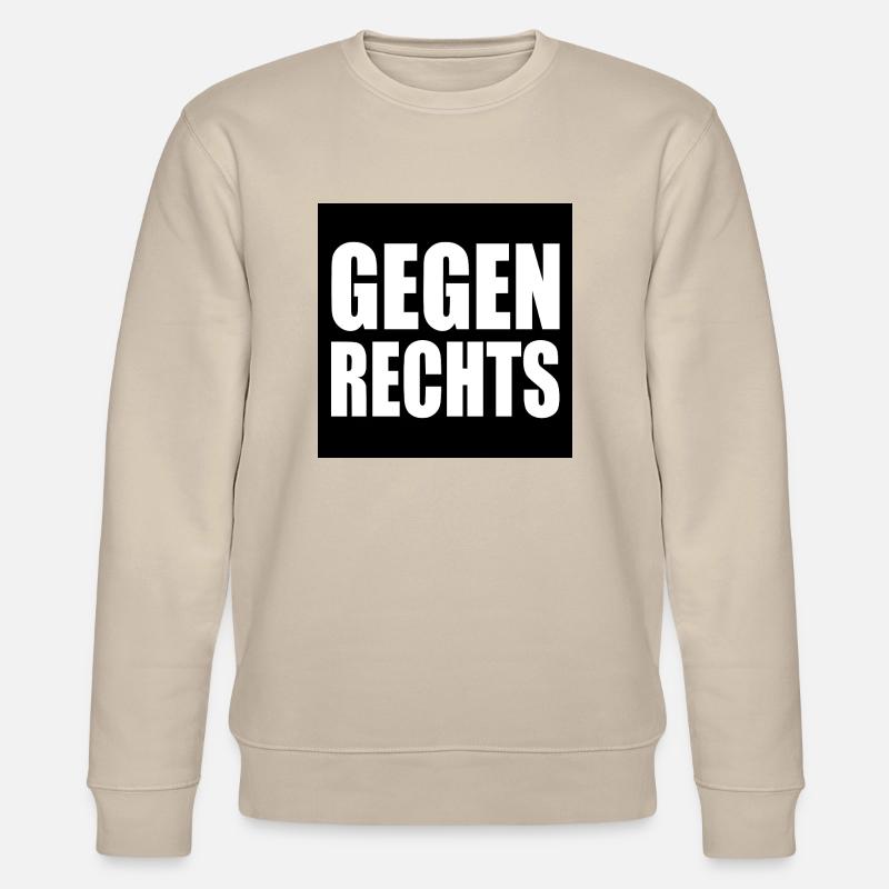 Gegen rechts - Stanley/Stella Unisex Bio-Sweatshirt CHANGER  - Beige