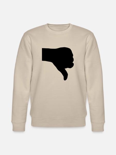 thumbs down - Stanley/Stella CHANGER Unisex Organic Sweatshirt - beige