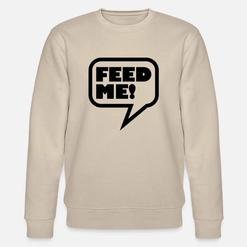 feed_me_1c - Stanley/Stella Unisex Bio-Sweatshirt CHANGER  - Beige