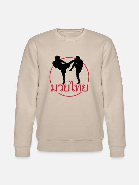 THAI BOXING FIGHTER - Stanley/Stella Unisex Bio-Sweatshirt CHANGER  - Beige