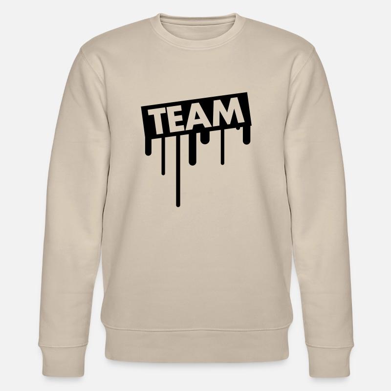 team_graffiti - Stanley/Stella Unisex Bio-Sweatshirt CHANGER  - Beige