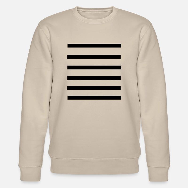 stripes_pattern_line - Stanley/Stella CHANGER Unisex Organic Sweatshirt - beige