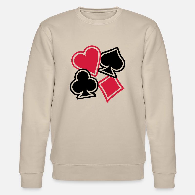Poker - Sweat bio CHANGER Stanley/Stella Unisexe - beige