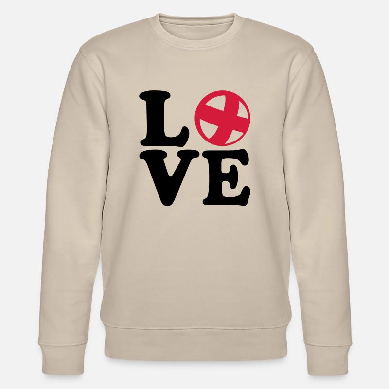 Cycle ball - Stanley/Stella CHANGER Unisex Organic Sweatshirt - beige