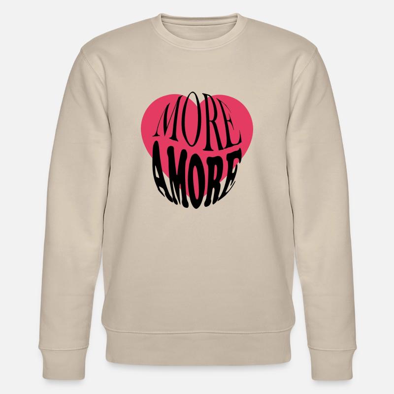 amore - liebe - Stanley/Stella Unisex Bio-Sweatshirt CHANGER  - Beige