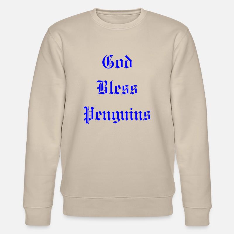 GodBlessPenguins - Stanley/Stella Unisex Bio-Sweatshirt CHANGER  - Beige
