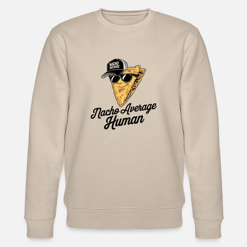 Nacho Durchschnittlicher Mensch - Stanley/Stella Unisex Bio-Sweatshirt CHANGER  - Beige