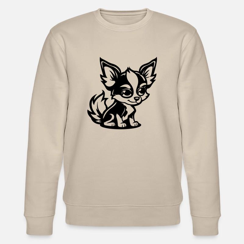 hund comic - Stanley/Stella Unisex Bio-Sweatshirt CHANGER  - Beige
