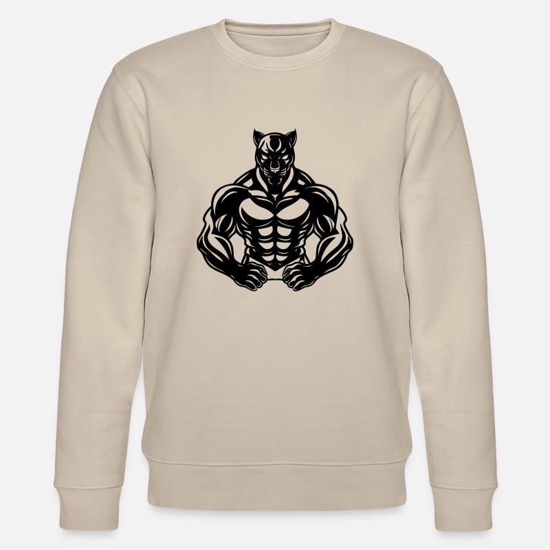 Bande dessinée Panthère - Sweat bio CHANGER Stanley/Stella Unisexe - beige