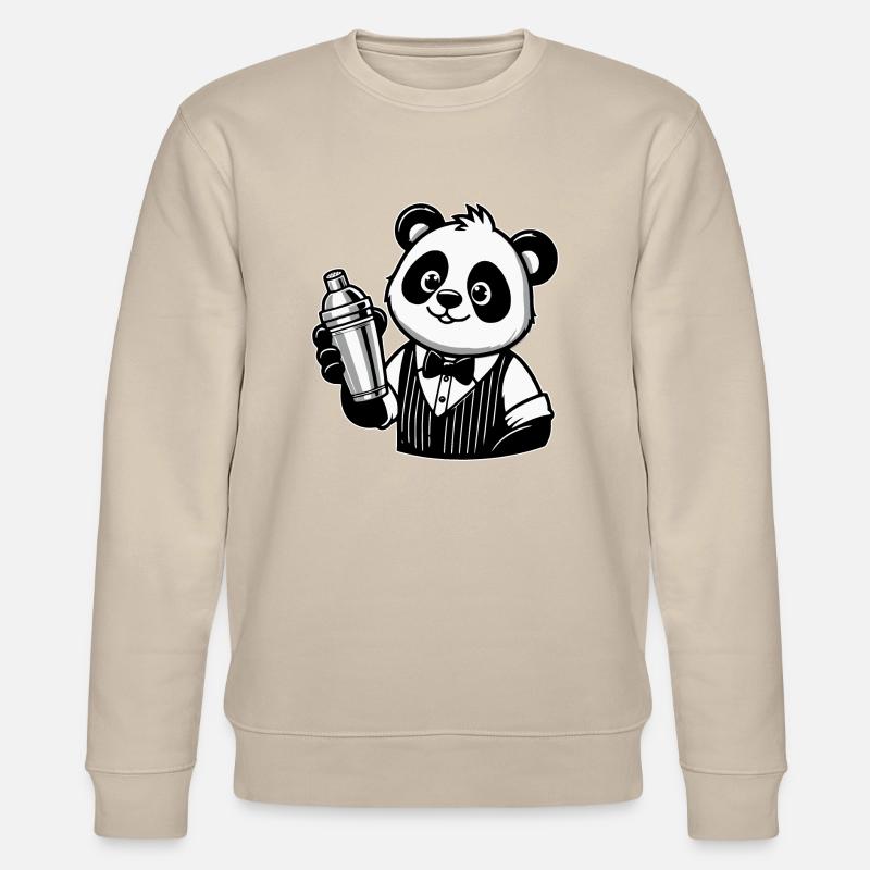 Panda Barkeeper Shaker - Stanley/Stella Unisex Bio-Sweatshirt CHANGER  - Beige