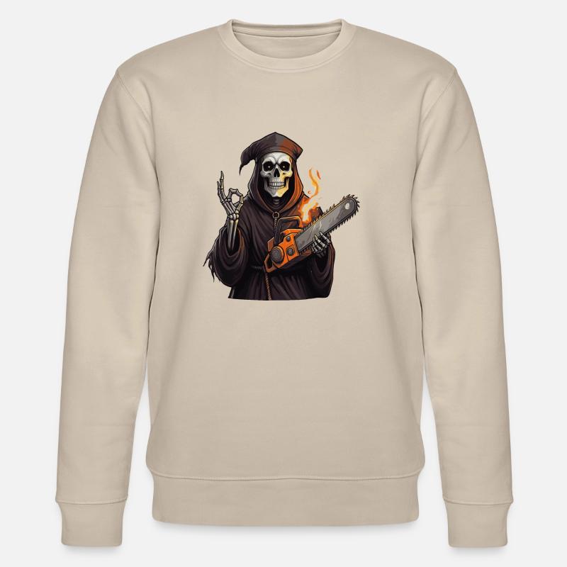 Tronçonneuse squelette Halloween Stihl s - Sweat bio CHANGER Stanley/Stella Unisexe - beige