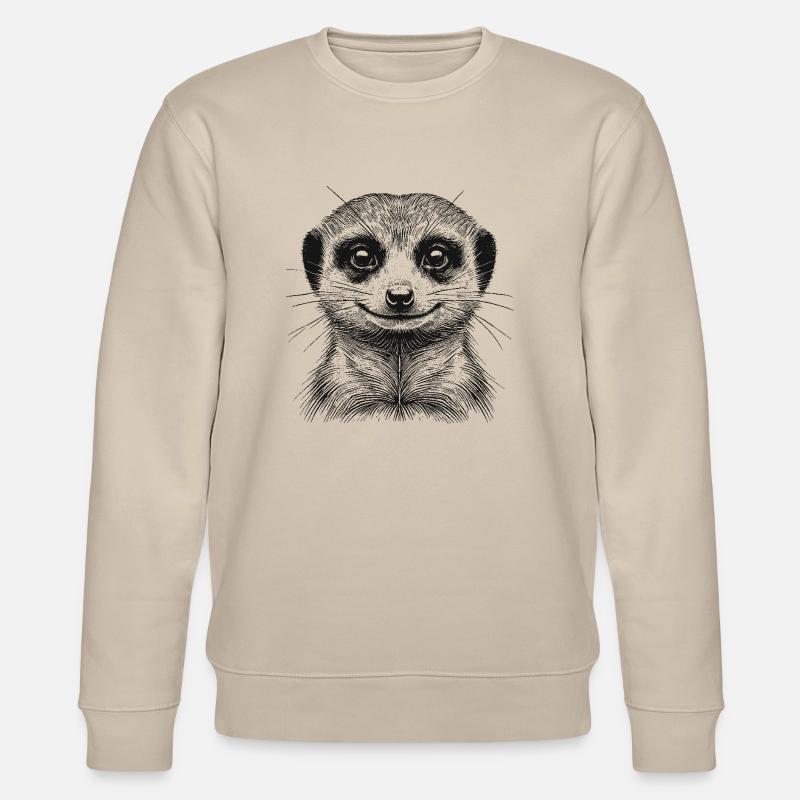 Erdmännchen - Stanley/Stella Unisex Bio-Sweatshirt CHANGER  - Beige