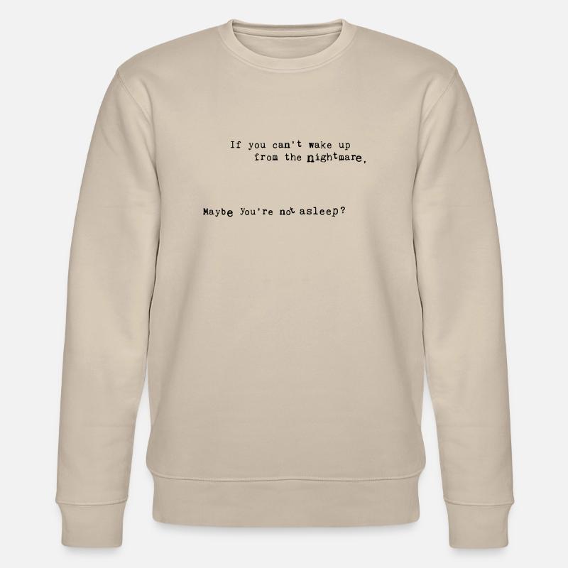 Albtraum (fertige Farbe) - Stanley/Stella Unisex Bio-Sweatshirt CHANGER - Beige
