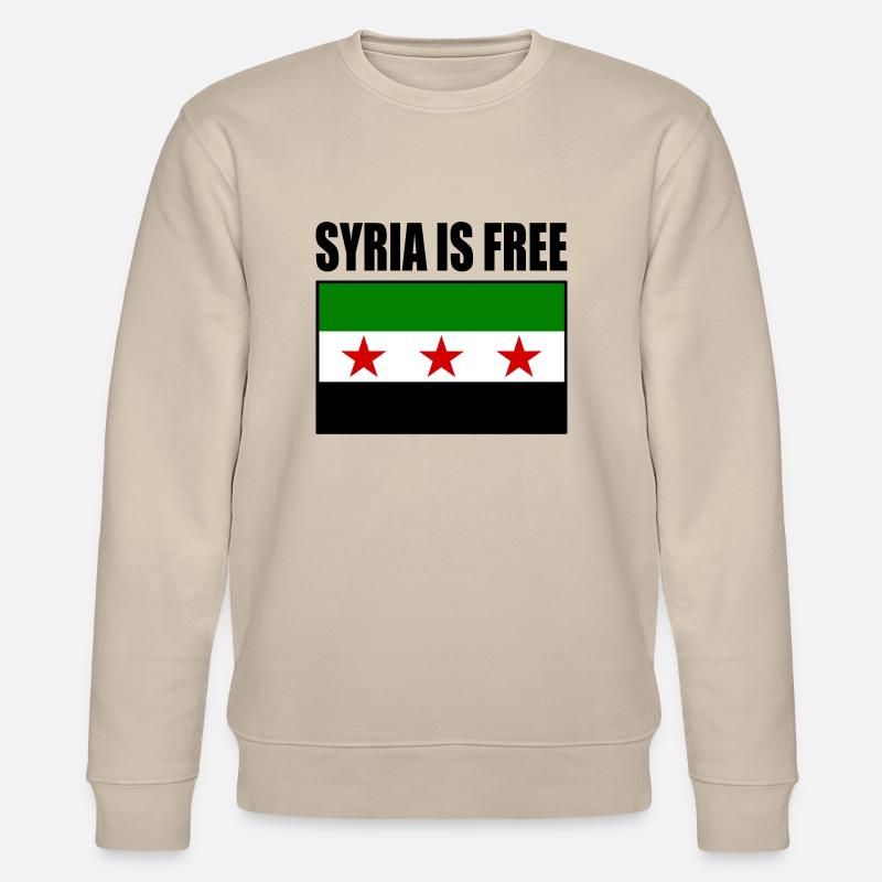 syrien flagge - Stanley/Stella Unisex Bio-Sweatshirt CHANGER  - Beige