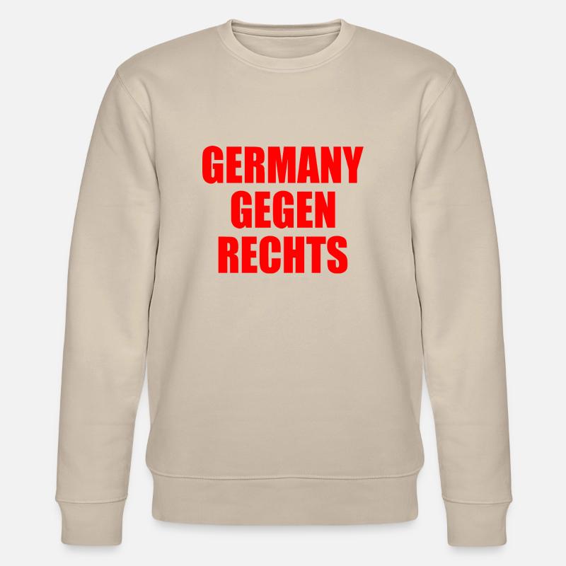 Germany gegen rechts - Stanley/Stella Unisex Bio-Sweatshirt CHANGER  - Beige