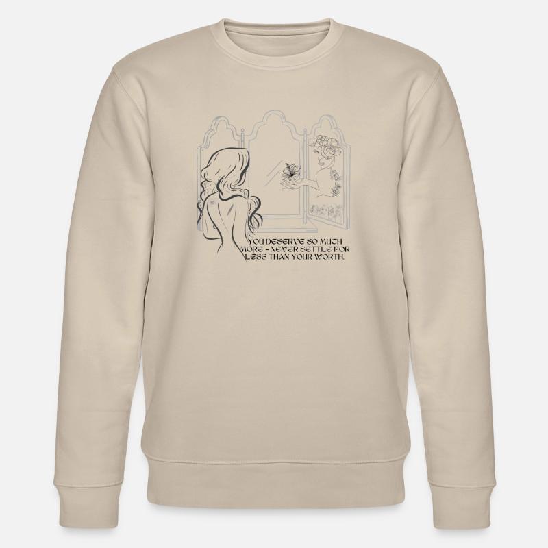 Miroir de l’estime de soi - Sweat bio CHANGER Stanley/Stella Unisexe - beige
