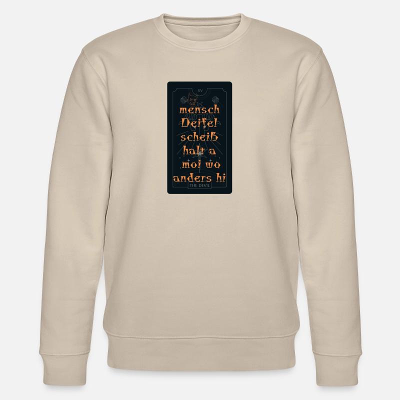 Human Devil - Stanley/Stella CHANGER Unisex Organic Sweatshirt - beige