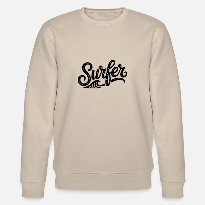 Surfer - Cooles Surfer-Logo - Stanley/Stella Unisex Bio-Sweatshirt CHANGER  - Beige