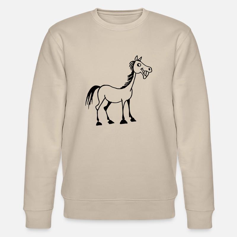Cheval marrant - Sweat bio CHANGER Stanley/Stella Unisexe - beige