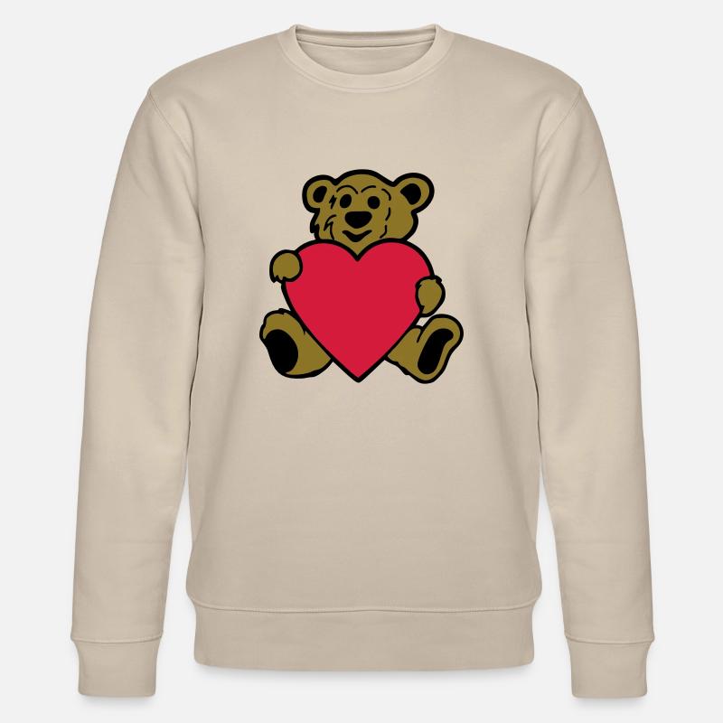baer bär teddy teddybär - Stanley/Stella Unisex Bio-Sweatshirt CHANGER - Beige