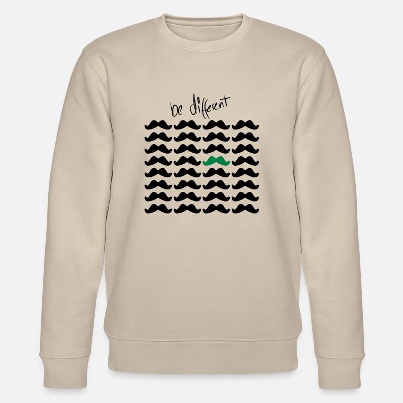 Mustache Moustache "be different" 2c - Sweat bio CHANGER Stanley/Stella Unisexe - beige