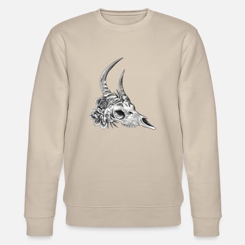 Bockschädel - Stanley/Stella Unisex Bio-Sweatshirt CHANGER  - Beige