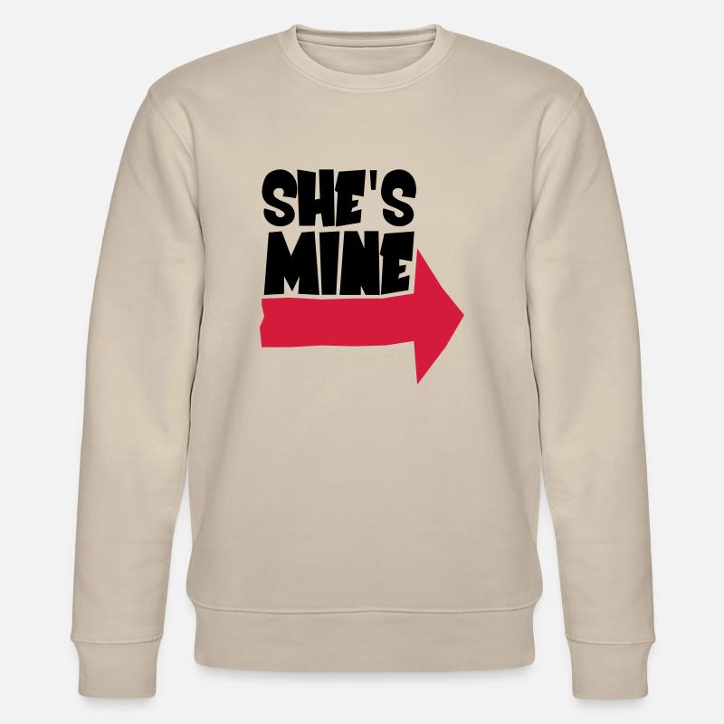 She's mine - Stanley/Stella Unisex Bio-Sweatshirt CHANGER  - Beige