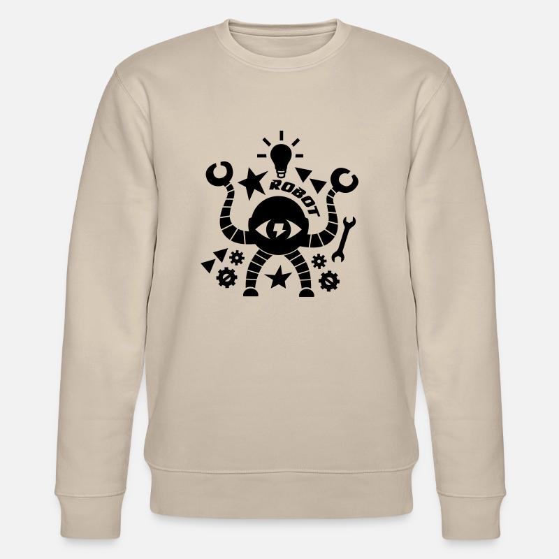 robots - Sweat bio CHANGER Stanley/Stella Unisexe - beige