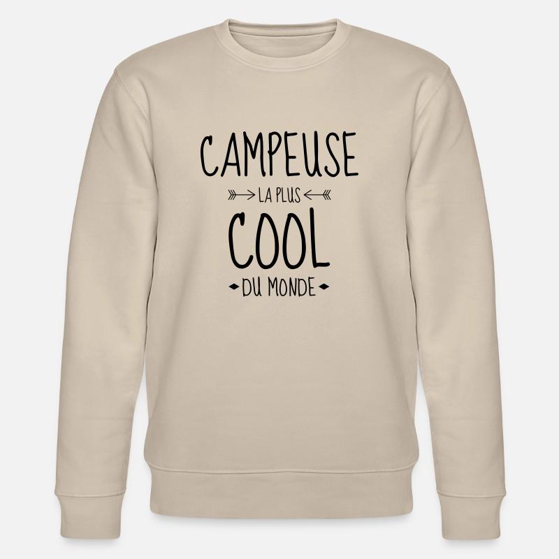 Campingplatz / Camper / Camping / Camp - Stanley/Stella Unisex Bio-Sweatshirt CHANGER  - Beige