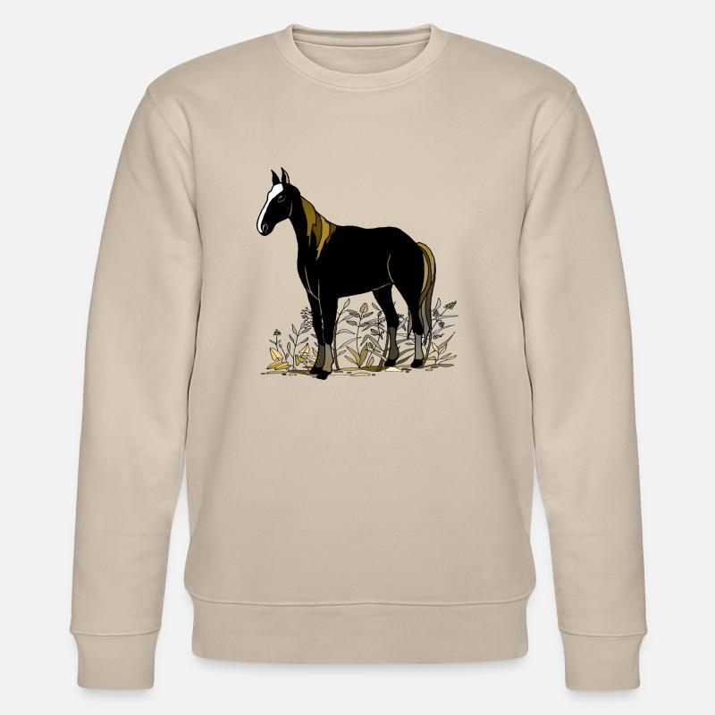 Pferd - Stanley/Stella Unisex Bio-Sweatshirt CHANGER  - Beige