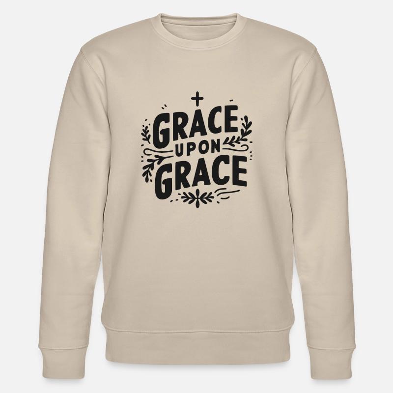 Gnade über Gnade - Stanley/Stella Unisex Bio-Sweatshirt CHANGER  - Beige