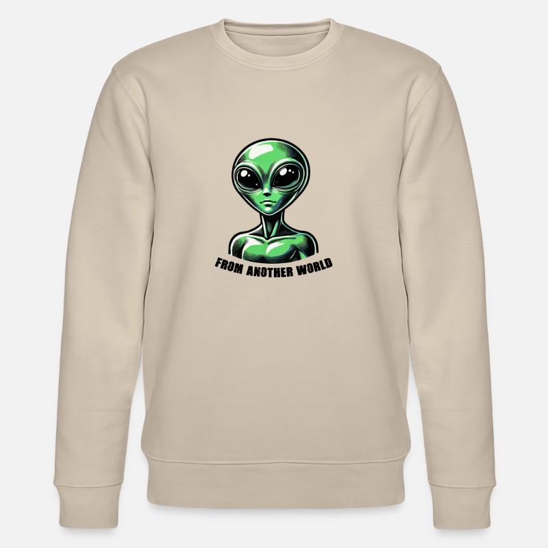 Alien Comic - Stanley/Stella Unisex Bio-Sweatshirt CHANGER  - Beige