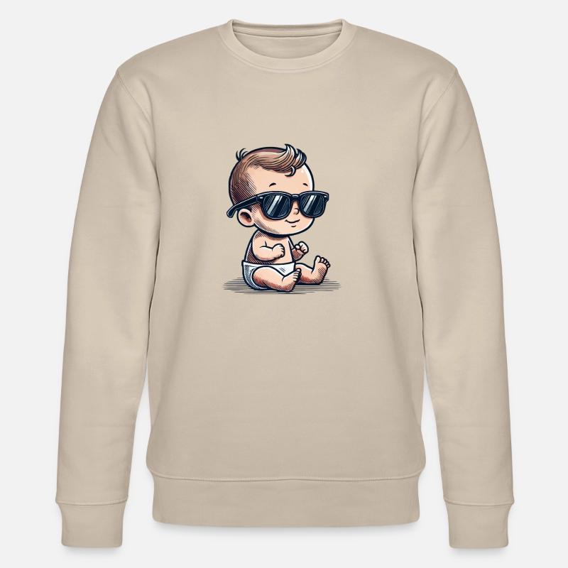 baby sonnenbrille - Stanley/Stella Unisex Bio-Sweatshirt CHANGER  - Beige