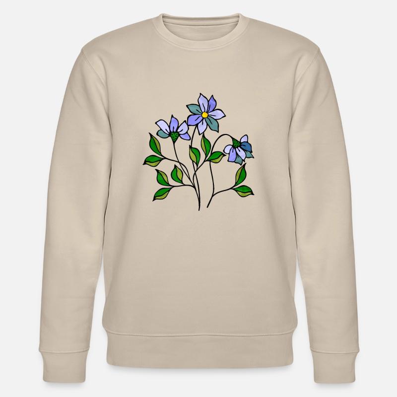 Blumen - Stanley/Stella Unisex Bio-Sweatshirt CHANGER  - Beige