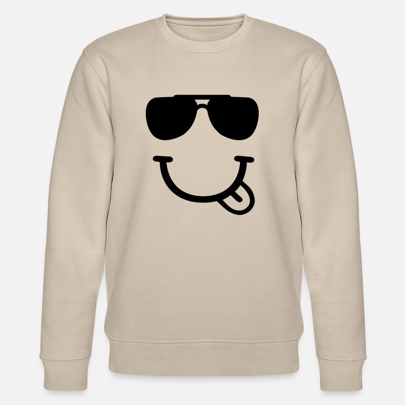 Smiley - Stanley/Stella Unisex Bio-Sweatshirt CHANGER  - Beige