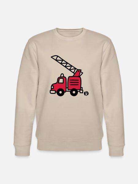 Feuerwehrauto (c) - Fire Truck - Stanley/Stella CHANGER Unisex Organic Sweatshirt - beige